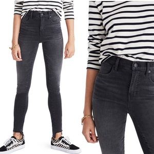 Madewell 10-Inch High Rise Step Hem Skinny Jeans